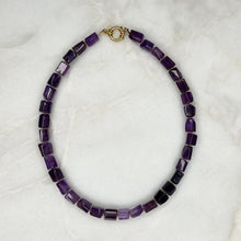  Amethyst & Gold Gemstone Necklace - Tria Made, LLC