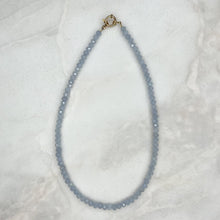  Aquamarine Layering Gemstone Necklace - Tria Made, LLC