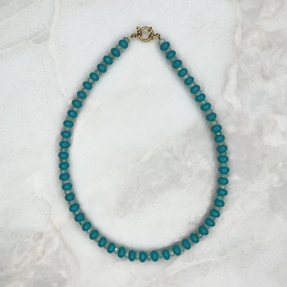 Azul Gemstone Necklace - Tria Made, LLC