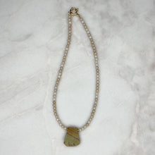  Bone Mini with Stone Pendant Necklace - Tria Made, LLC