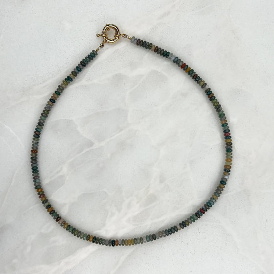 Fancy Jasper Layering Necklace - Tria Made, LLC