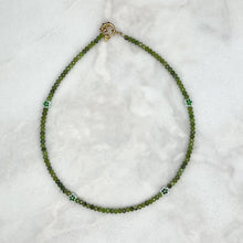  Green Flower Mini Necklace - Tria Made, LLC