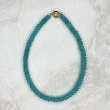  Neon Blue Gemstone Necklace - Tria Made, LLC