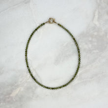  Olive Green Zircon Layering Necklace - Tria Made, LLC