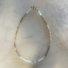  Peach Moonstone Long Layering Necklace - Tria Made, LLC