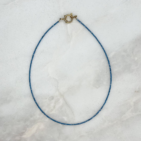 Periwinkle Mini Gemstone Necklace - Tria Made, LLC