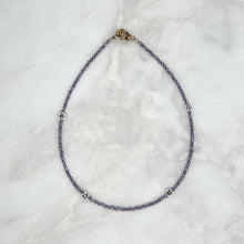  Purple Flower Mini Necklace - Tria Made, LLC