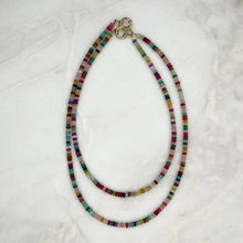  Rainbow Layering Gemstone Necklace - Tria Made, LLC