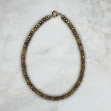  Yellow Crazy Lace Agate Gemstone Necklace - Tria Made, LLC