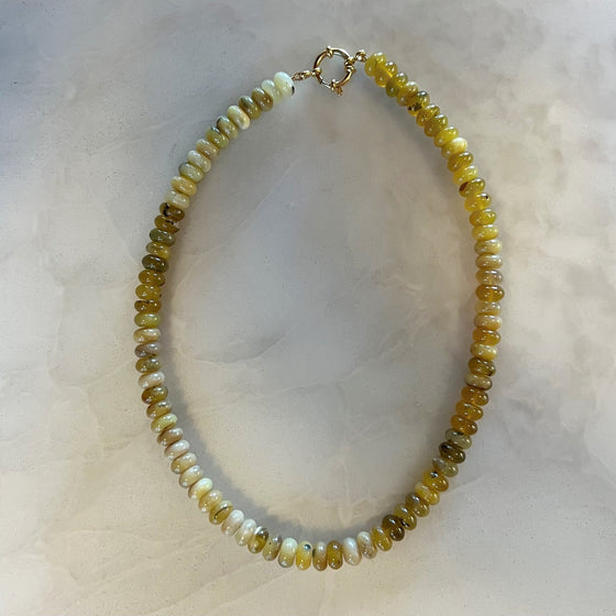 Yellow Opal Statement Necklace - Tria Made, LLC